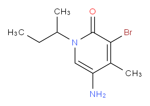 5-amino-3-bromo-1-(butan-2-yl)-4-methyl-1,2-dihydropyridin-2-one