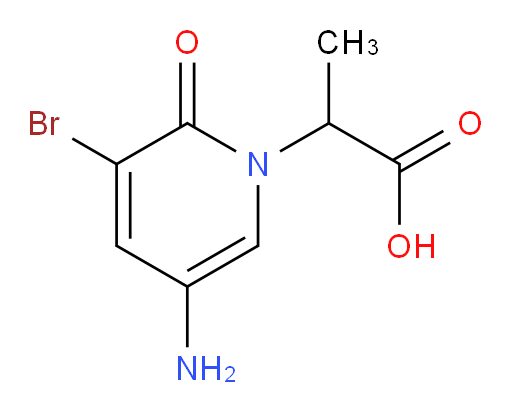 2-(5-amino-3-bromo-2-oxo-1,2-dihydropyridin-1-yl)propanoic acid