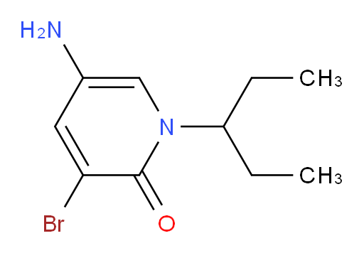 5-amino-3-bromo-1-(pentan-3-yl)-1,2-dihydropyridin-2-one