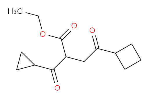 ethyl 4-cyclobutyl-2-cyclopropanecarbonyl-4-oxobutanoate