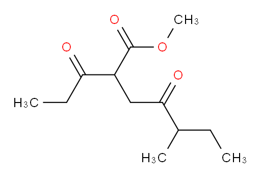 methyl 5-methyl-4-oxo-2-propanoylheptanoate