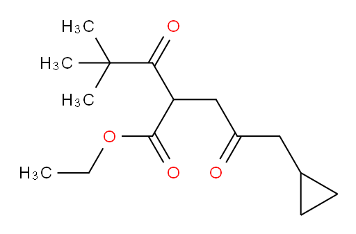 ethyl 2-(3-cyclopropyl-2-oxopropyl)-4,4-dimethyl-3-oxopentanoate