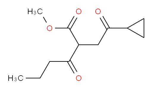 methyl 2-(2-cyclopropyl-2-oxoethyl)-3-oxohexanoate