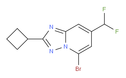5-bromo-2-cyclobutyl-7-(difluoromethyl)-[1,2,4]triazolo[1,5-a]pyridine
