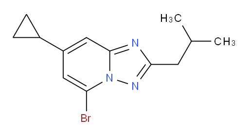 5-bromo-7-cyclopropyl-2-(2-methylpropyl)-[1,2,4]triazolo[1,5-a]pyridine