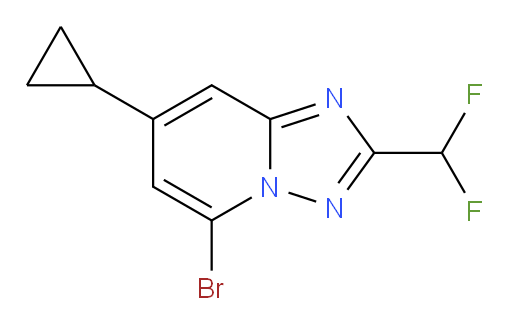 5-bromo-7-cyclopropyl-2-(difluoromethyl)-[1,2,4]triazolo[1,5-a]pyridine