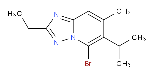 5-bromo-2-ethyl-7-methyl-6-(propan-2-yl)-[1,2,4]triazolo[1,5-a]pyridine