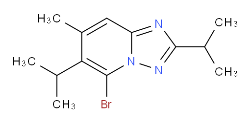 5-bromo-7-methyl-2,6-bis(propan-2-yl)-[1,2,4]triazolo[1,5-a]pyridine