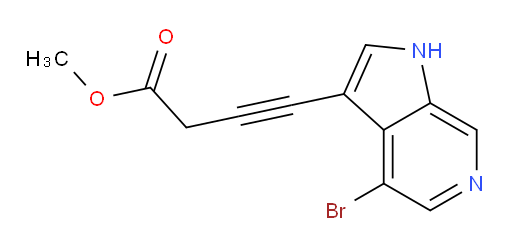 methyl 4-{4-bromo-1H-pyrrolo[2,3-c]pyridin-3-yl}but-3-ynoate