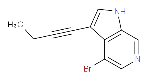 4-bromo-3-(but-1-yn-1-yl)-1H-pyrrolo[2,3-c]pyridine