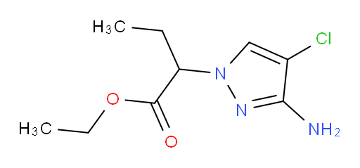 ethyl 2-(3-amino-4-chloro-1H-pyrazol-1-yl)butanoate