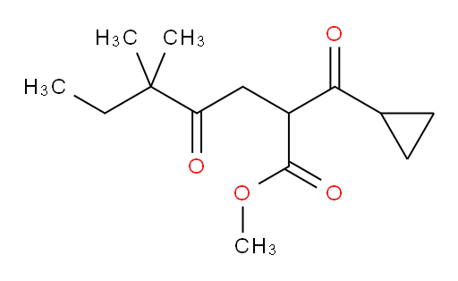 methyl 2-cyclopropanecarbonyl-5,5-dimethyl-4-oxoheptanoate