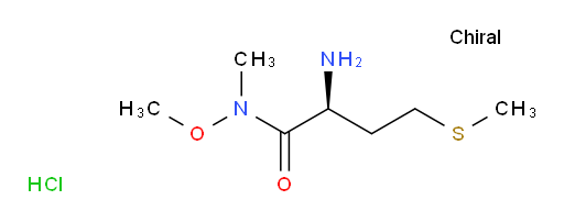 (2S)-2-amino-N-methoxy-N-methyl-4-(methylsulfanyl)butanamide hydrochloride