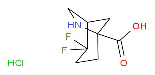 2,2-difluoro-6-azabicyclo[3.2.1]octane-5-carboxylic acid hydrochloride