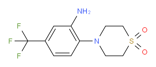 4-[2-amino-4-(trifluoromethyl)phenyl]-1lambda6-thiomorpholine-1,1-dione