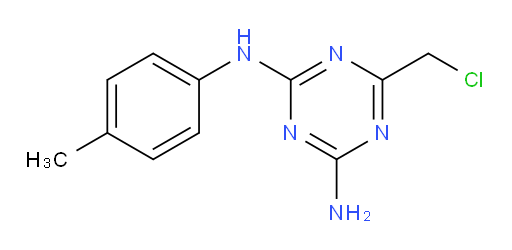 6-(chloromethyl)-N2-(4-methylphenyl)-1,3,5-triazine-2,4-diamine