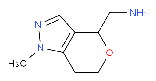 {1-methyl-1H,4H,6H,7H-pyrano[4,3-c]pyrazol-4-yl}methanamine