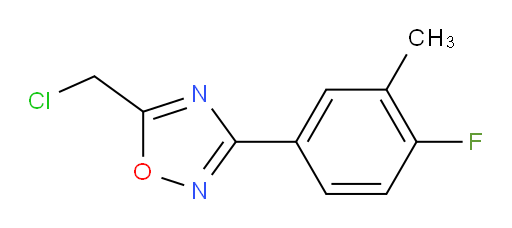 5-(chloromethyl)-3-(4-fluoro-3-methylphenyl)-1,2,4-oxadiazole