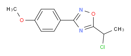 5-(1-chloroethyl)-3-(4-methoxyphenyl)-1,2,4-oxadiazole