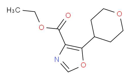 ethyl 5-(oxan-4-yl)-1,3-oxazole-4-carboxylate