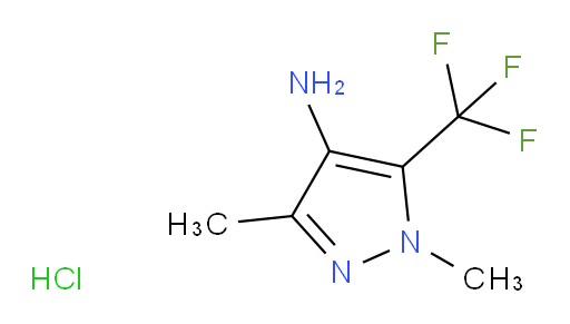 1,3-dimethyl-5-(trifluoromethyl)-1H-pyrazol-4-amine hydrochloride