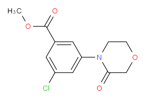 methyl 3-chloro-5-(3-oxomorpholin-4-yl)benzoate