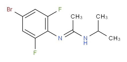 N'-(4-bromo-2,6-difluorophenyl)-N-isopropylacetimidamide