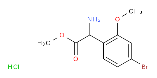 methyl 2-amino-2-(4-bromo-2-methoxyphenyl)acetate hydrochloride