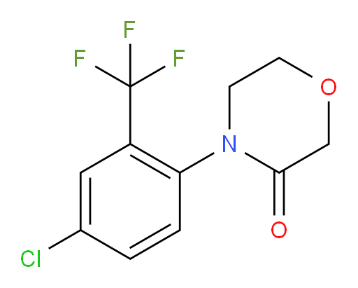 4-[4-chloro-2-(trifluoromethyl)phenyl]morpholin-3-one