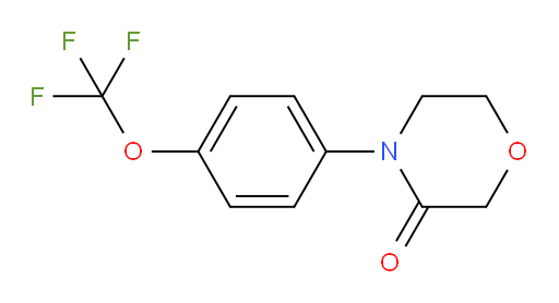 4-[4-(trifluoromethoxy)phenyl]morpholin-3-one
