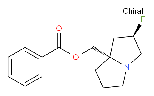 ((2R,7aS)-2-fluorohexahydro-1H-pyrrolizin-7a-yl)methyl benzoate