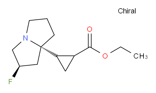 ethyl 2-((2R,7aS)-2-fluorohexahydro-1H-pyrrolizin-7a-yl)cyclopropanecarboxylate