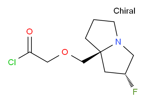 2-(((2R,7aS)-2-fluorohexahydro-1H-pyrrolizin-7a-yl)methoxy)acetyl chloride