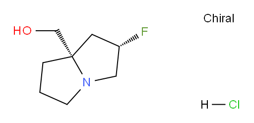 ((2S,7aS)-2-fluorohexahydro-1H-pyrrolizin-7a-yl)methanol hydrochloride