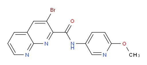 3-bromo-N-(6-methoxypyridin-3-yl)-1,8-naphthyridine-2-carboxamide