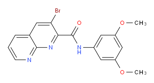 3-bromo-N-(3,5-dimethoxyphenyl)-1,8-naphthyridine-2-carboxamide