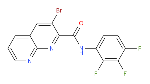 3-bromo-N-(2,3,4-trifluorophenyl)-1,8-naphthyridine-2-carboxamide