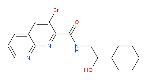 3-bromo-N-(2-cyclohexyl-2-hydroxyethyl)-1,8-naphthyridine-2-carboxamide