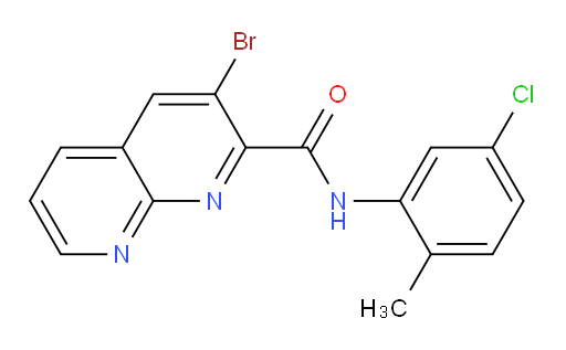 3-bromo-N-(5-chloro-2-methylphenyl)-1,8-naphthyridine-2-carboxamide