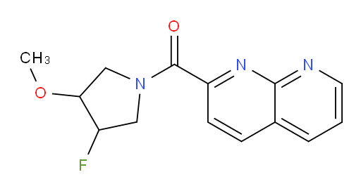 (3-fluoro-4-methoxypyrrolidin-1-yl)(1,8-naphthyridin-2-yl)methanone