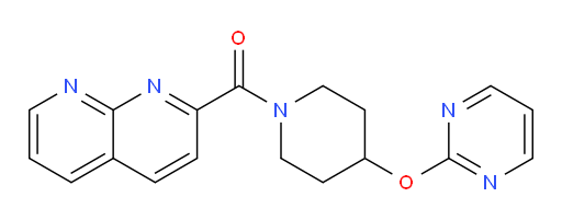 (1,8-naphthyridin-2-yl)(4-(pyrimidin-2-yloxy)piperidin-1-yl)methanone