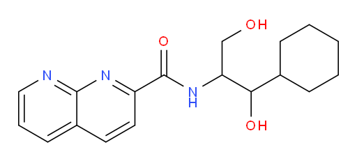 N-(1-cyclohexyl-1,3-dihydroxypropan-2-yl)-1,8-naphthyridine-2-carboxamide