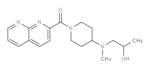 (4-((2-hydroxypropyl)(methyl)amino)piperidin-1-yl)(1,8-naphthyridin-2-yl)methanone
