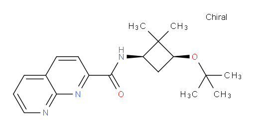 N-((1R,3S)-3-(tert-butoxy)-2,2-dimethylcyclobutyl)-1,8-naphthyridine-2-carboxamide