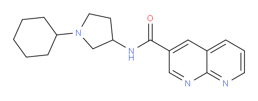 N-(1-cyclohexylpyrrolidin-3-yl)-1,8-naphthyridine-3-carboxamide