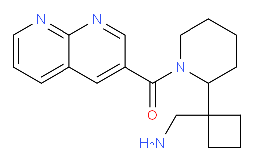 (2-(1-(aminomethyl)cyclobutyl)piperidin-1-yl)(1,8-naphthyridin-3-yl)methanone
