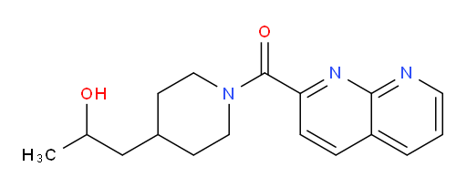 (4-(2-hydroxypropyl)piperidin-1-yl)(1,8-naphthyridin-2-yl)methanone