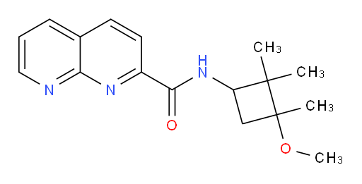 N-(3-methoxy-2,2,3-trimethylcyclobutyl)-1,8-naphthyridine-2-carboxamide
