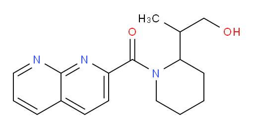 (2-(1-hydroxypropan-2-yl)piperidin-1-yl)(1,8-naphthyridin-2-yl)methanone