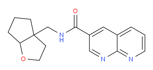 N-((hexahydro-2H-cyclopenta[b]furan-3a-yl)methyl)-1,8-naphthyridine-3-carboxamide